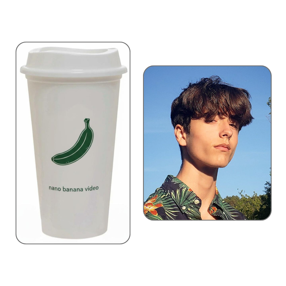 Young entrepreneur portrait for Nano Banana Video coffee brand narrative example
